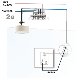 ITL-2300 Funk-Lichtschalter Mini-Modul schaltet Lampen LED Verbraucher bis 2300 Watt Intertechno