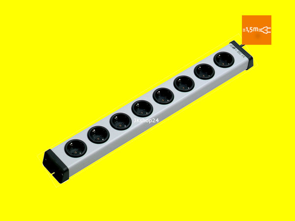 Steckdosenleiste 8-fach Kunststoff-Universal mit 1,5m-Zuleitung | Bodo Ehmann 0200x00082301