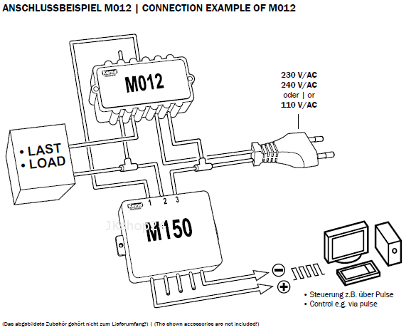 KEMO M150 DC+PULS Konverter Dimmer-Steuerung 110+230 V/AC TTL-Impulse PWM 5 V/DC für KEMO M012/M028N