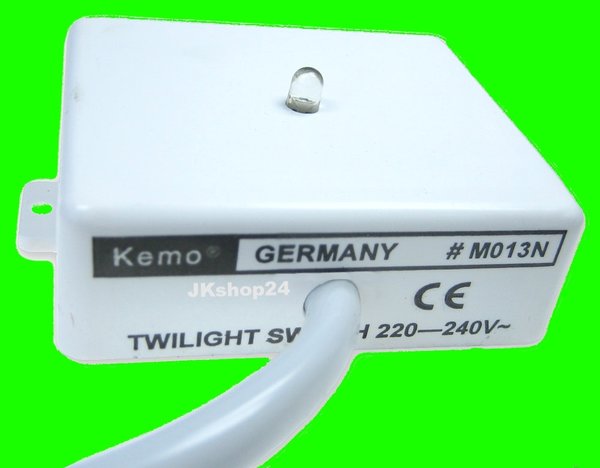 KEMO M013N Dämmerungsschalter Sensor Dämmerungsschalter TWILIGHT SWITCH 210-240 V/AC|3 A/1A