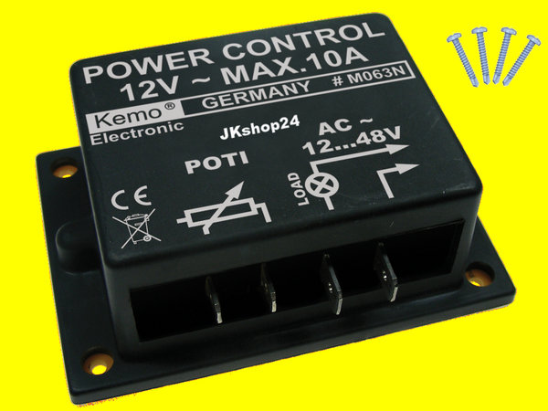 KEMO M063N Wechselspannung Leistungsregler + Dimmer 12-48 V/AC /10A Power Control