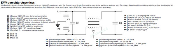 KEMO M240 Leistungsregler Motor-Regler + Lampen 230 V/AC,10 A, Multifunktion mit Potentiometer