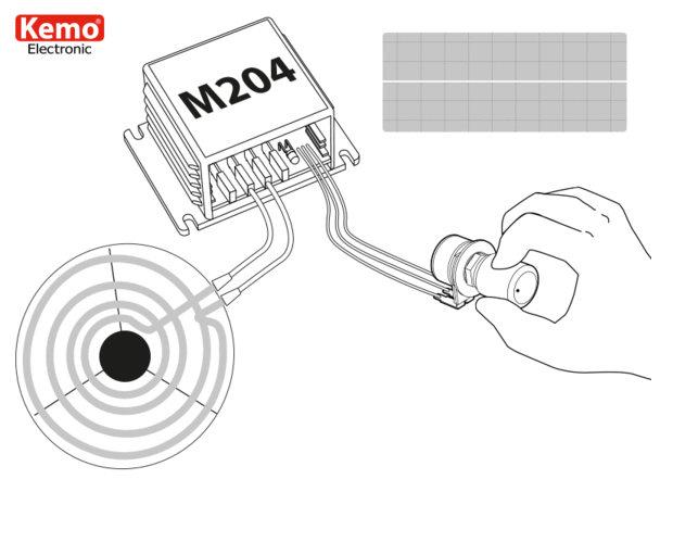 KEMO M204 Leistungsregler 230 V/AC 16 A für Heizungen, therm. Schweißgeräte, Wärmeplatten , E-Öfen