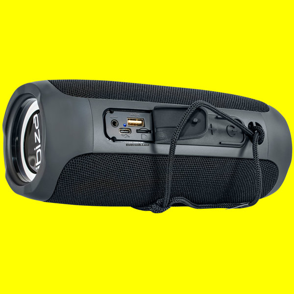 Ibiza Bluetooth-Soundbox BULLET30 BT,USB+Micro-SD, LED-beleuchtet,TWS-fähig, Lautsprecher,1800132