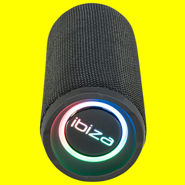 Ibiza Bluetooth-Lautsprecher BULLET20 BT,USB+Micro-SD, LED-beleuchtet,TWS-fähig, Akkubetrieb,180031
