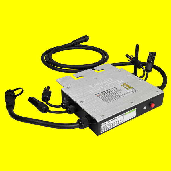 WIFI-Wechselrichter Smart-Inverter MPPT Solarmodule McShine, 600 Watt, App, 2m Kabel, IP65, 1480008