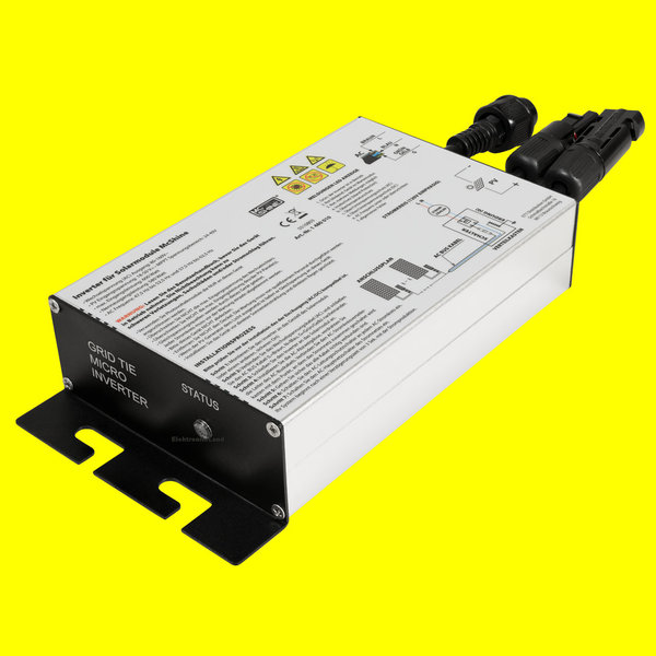 Wechselrichter Inverter MPPT Solarmodule McShine, 600 Watt, 5m Kabel, IP55, Photovoltaik l1480010