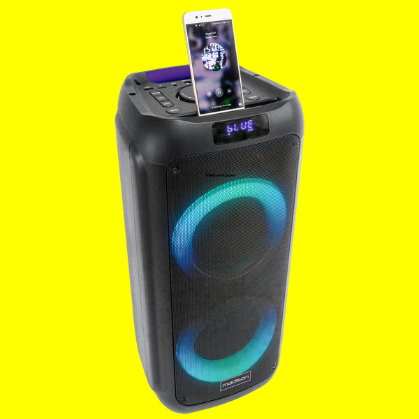 Madison Sound 300 Watt Party Musikanlage MAD-ASTRAL300, 3 Ah-Akku, Bluetooth,USB, microSD,AUX