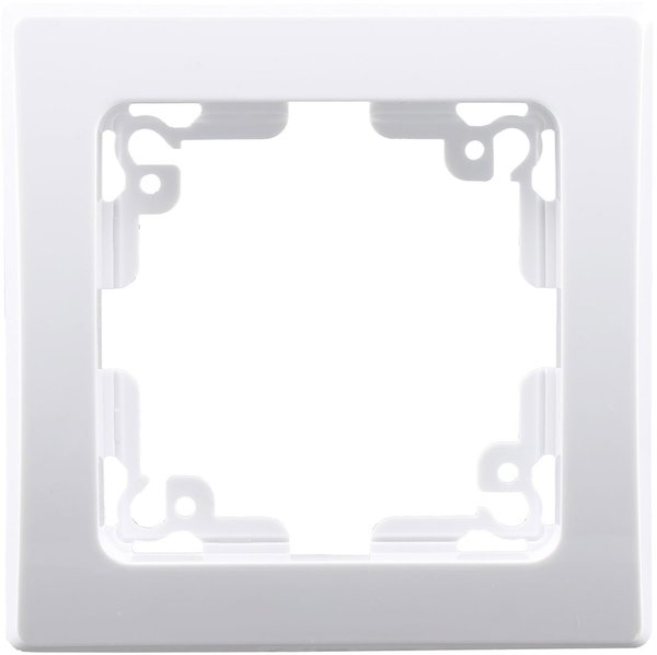 MILOS 1-fach Rahmen Matt Weiß, 10 Stück-Packung, 23159-10, Chilitec, Elektro-Installation-Serie